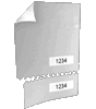 Eintrittskarte DIN A5 perforiert & 2 x nummeriert (4/4 beidseitig bedruckt)