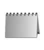 Monatstischkalender zum Aufstellen 13 Blatt (12 Monate + Deckblatt)<br>DIN A5 hoch (148 x 210 mm)