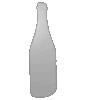 Speisekarte auf Platte in Flasche-Form konturgefräst <br>einseitig 4/0-farbig bedruckt