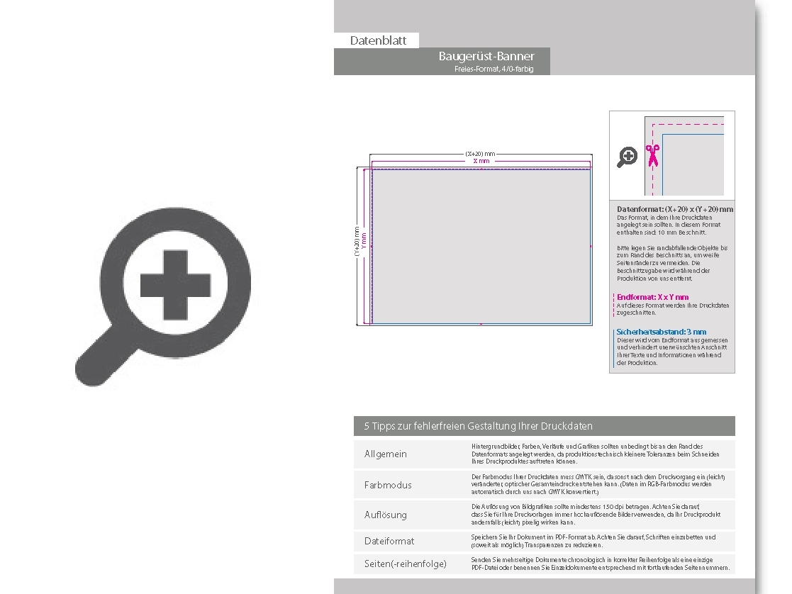 Product Bild bauger__stbanner_ums__umt_+___sen_im_abstand_von_50_cm_links_und_rechts