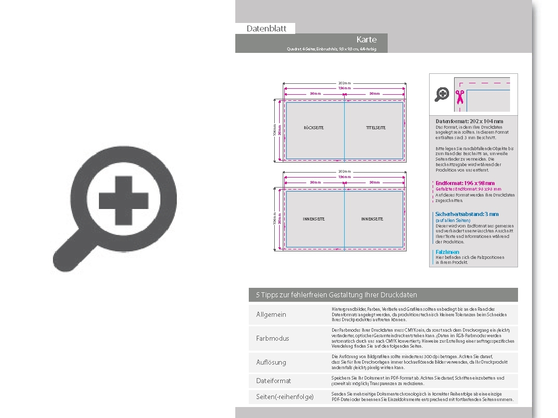 Product Bild hochzeitskarte__gefalzt_auf_quadrat_9_8_cm_x_9_8_cm__vertikaler_mittelfalz__4-seitig