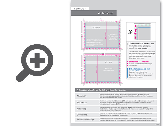 Product Bild klapp-visitenkarten_hoch_5_5_farbig_-_rillung_au__ermittig___beidseitig_bedruckt_(cmyk_4-farbig_+_1_silber-sonderfarbe)