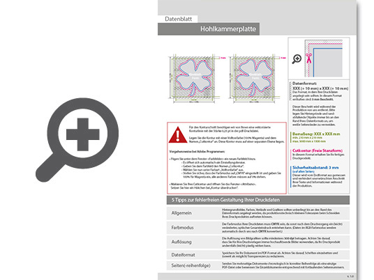 Product Bild wahlplakat_auf_hohlkammerplatte_in_kleeblatt-form_konturgefr__st___beidseitig_4_4-farbig_bedruckt