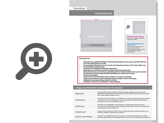 Product Bild zuziehbeutel_gr____e_l__2-farbig__einseitig_bedruckt